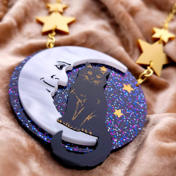 Cat Moon Necklace Sugar Vice