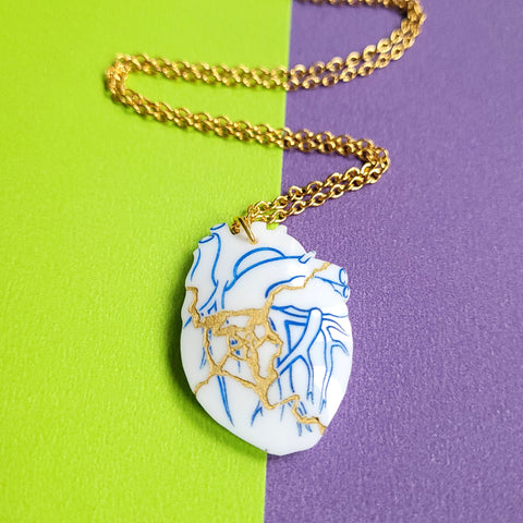 Kintsugi Heart Necklace