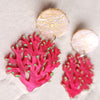 Coral Earrings