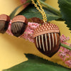 Brown Acorn Necklace & Earrings