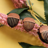 Brown Acorn Necklace & Earrings