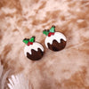 Christmas Pudding Earrings