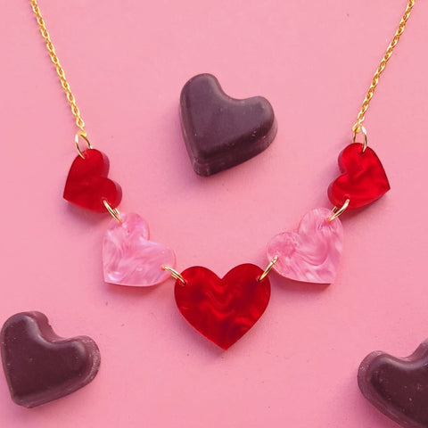 Valentine Hearts Necklace