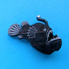 Black Anglerfish Brooch