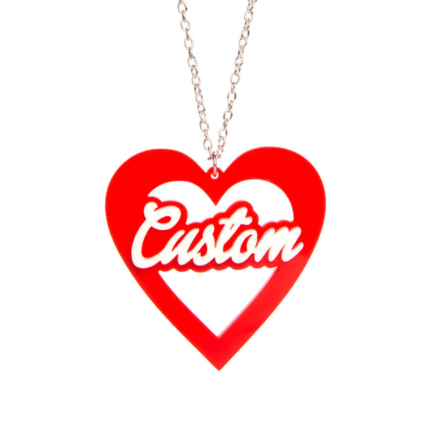 Heart Name Necklace – Sugar & Vice